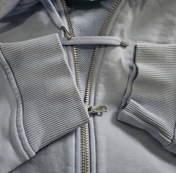 BENETTON Lilac Zipup hoodie Cardigan - Picture 7 of 11